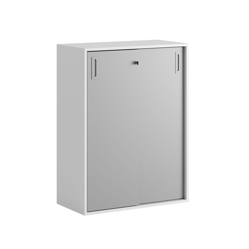 skjutdorrskap-80x107.5-gra-handtag-inget-underrede-1-3 Skjutdörrskåp 80x40x107,5cm - grå - Bild 1