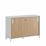 Skjutdörrskåp 120x40x72cm - ek - Bilde 2
