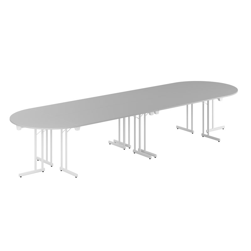 400x120_WhiteLegs_GrayTop-1 Konferensbord Style - Large - Bilde 1