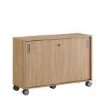 Skjutdörrskåp 120x40x72cm - Urban oak stomme/urban oak dörrar - Bild 2