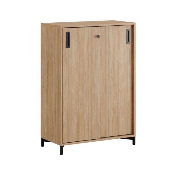 Skjutdörrskåp 80x40x107,5cm - Urban oak stomme/urban oak dörrar - Bilde 1