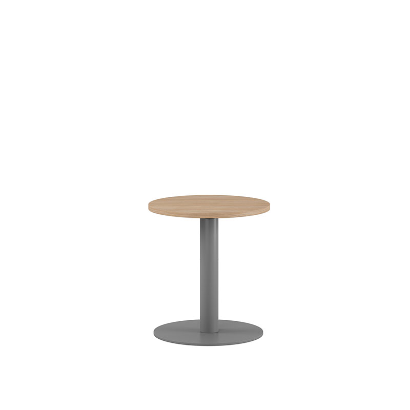 45xH48-50mm-gray_wood-tabletop Studio bord med Ø50 cm skiva - Bilde 1