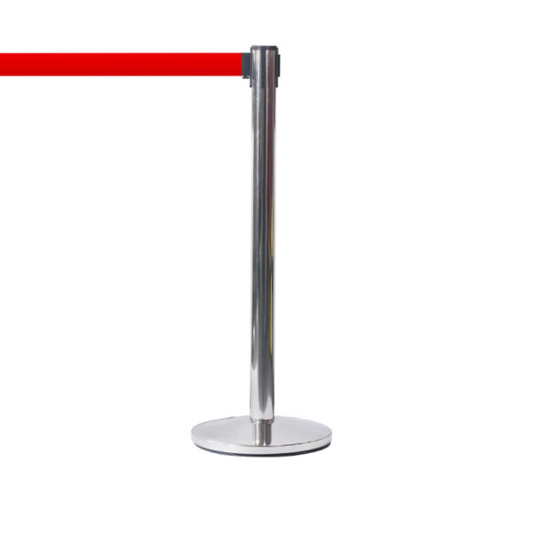 Royal Basic - Rostfri stolpe med rött band 3m - Bild 1