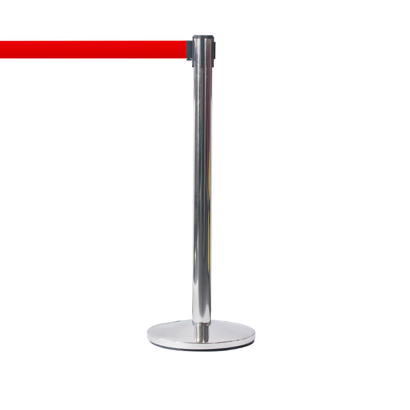 Basic, rostfri stolpe, rött band Royal Basic - Rostfri stolpe med rött band 3m - Bild 1