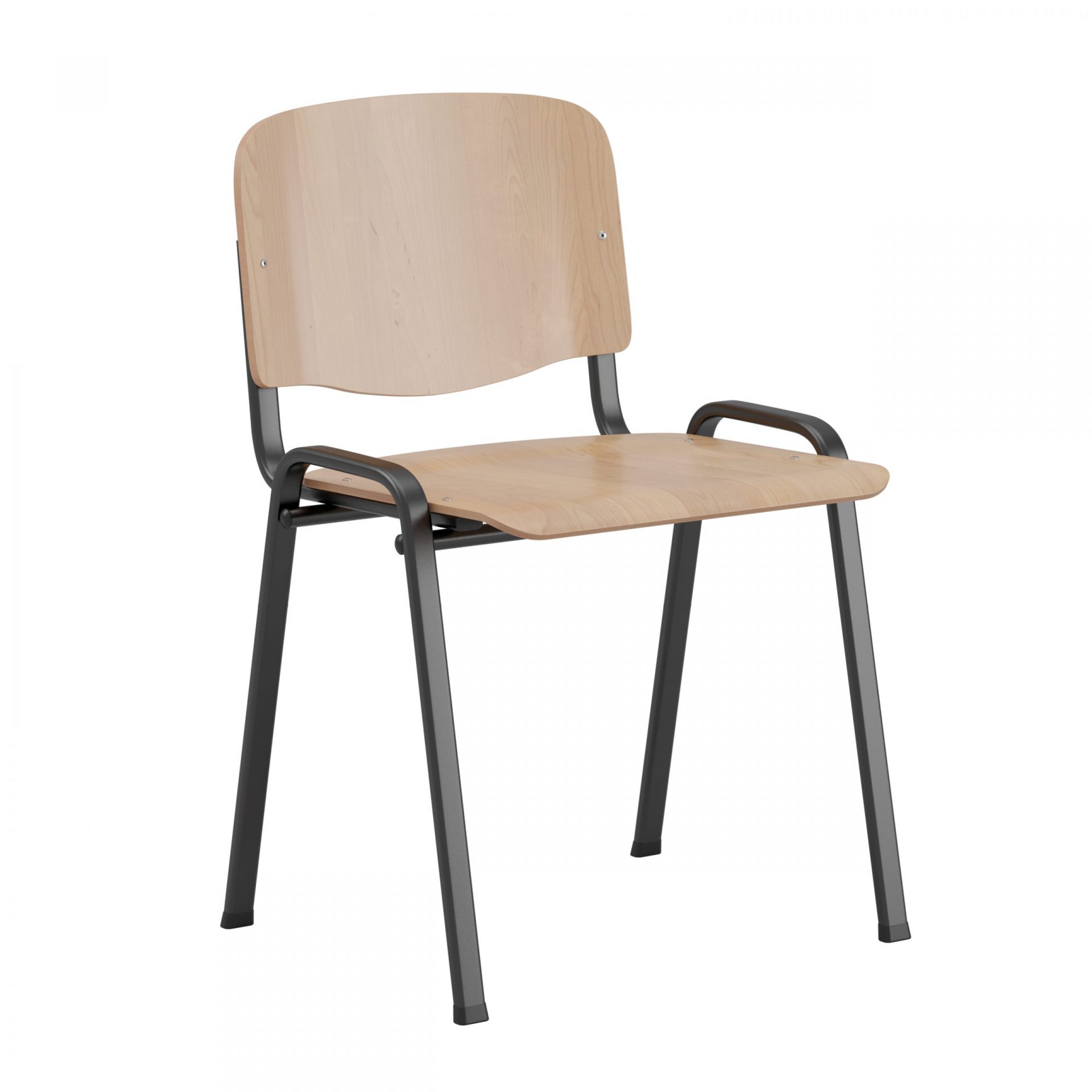 Birch_Black Sofie - Stapelbar stol i björkplywood - Bilde 2